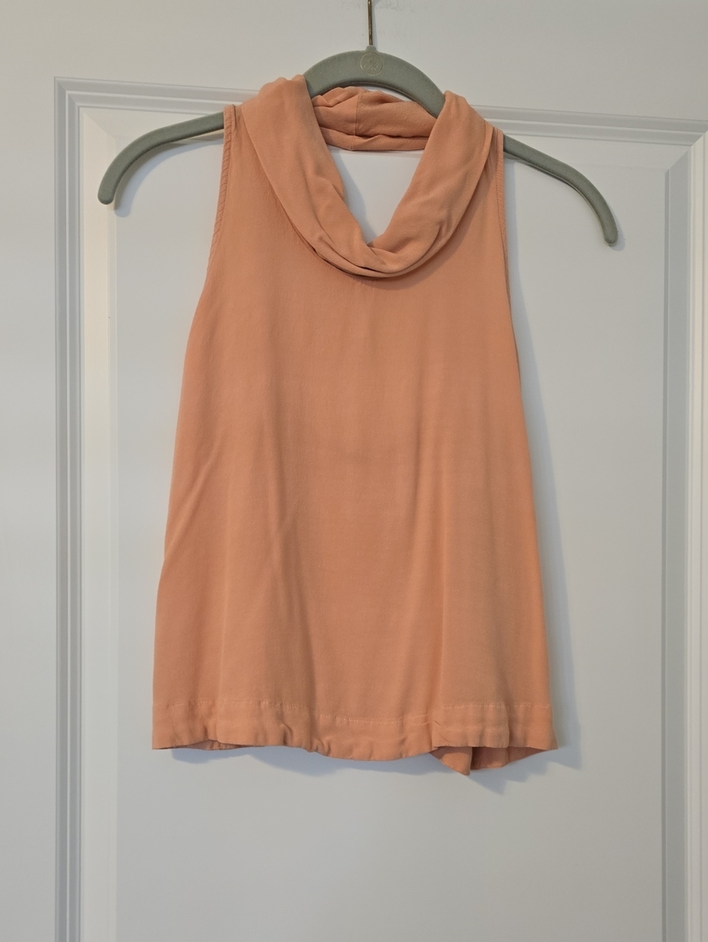 Free People Peach Cowl Neck Tank Size XS NWOT Super Cute!